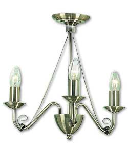 Eloise Antique Brass 3 Light