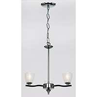 Unbranded EN91033 - 3 Light Black Chrome Hanging Light