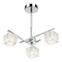 Unbranded EN91393 - 3 Light Polished Chrome Ceiling Light