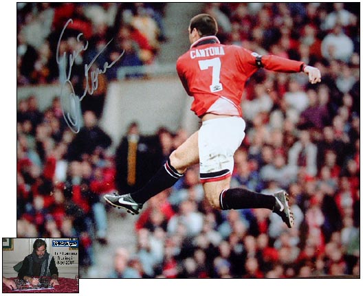 Unbranded Eric Cantona and#8211; Large signed photo