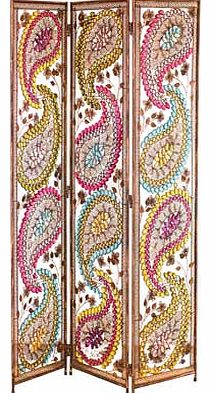 Ethnic Paisley Metal Screen