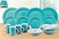 Ethos 16 Plus 16 Piece Aqua Spinwash Dinner Set