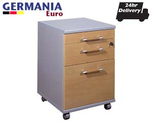 Unbranded Euro pedestal 3 drawer