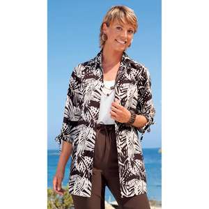 Unbranded Exotic Print Tunic Style Blouse