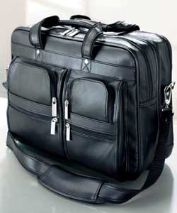 Expandable Business Computer Bag - Black