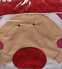 Fabric Santa Face Sack