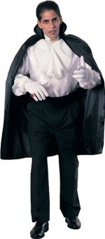 Unbranded Fancy Dress - 45 BLACK Taffeta Cape