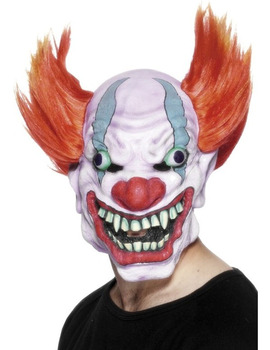 Unbranded Fancy Dress - Adult 3/4 Evil Clowning Mask