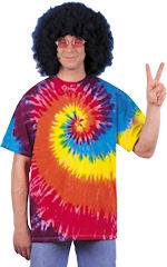 Unbranded Fancy Dress - Adult 60s Tie Dye Shirt