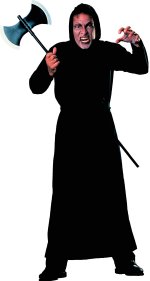 Unbranded Fancy Dress - Adult Black Horror Robe