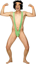 Unbranded Fancy Dress - Adult Borat Mankini Thong Costume