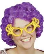 Unbranded Fancy Dress - Adult Dame Edna Wig PURPLE