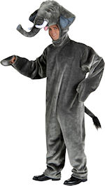 Unbranded Fancy Dress - Adult Deluxe Plush Elephant Costume