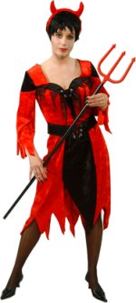 Unbranded Fancy Dress - Adult Devil Woman Dress