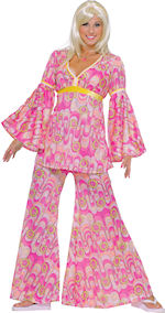 Unbranded Fancy Dress - Adult Flower Power 60s Hippie Costume