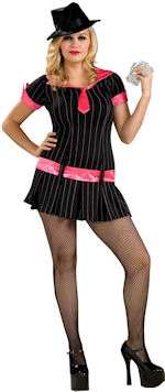 Unbranded Fancy Dress - Adult Gangsta Girl Gangster Costume (FC)