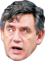 Unbranded Fancy Dress - Adult Gordon Brown Cardboard Mask