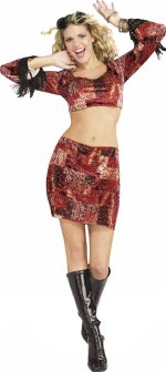 Unbranded Fancy Dress - Adult Groovy Girl 70s Costume