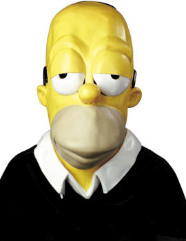 Unbranded Fancy Dress - Adult Homer Simpson Oversized