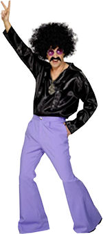 Unbranded Fancy Dress - Adult Men` Purple Flares