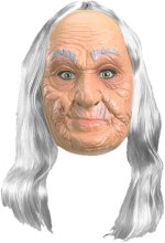Unbranded Fancy Dress - Adult Old Lady Mask
