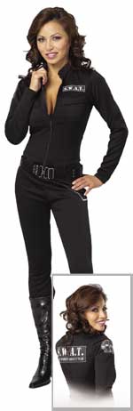 Includes zip front body suit.