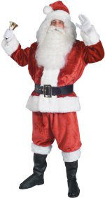 Unbranded Fancy Dress - Adult Santa Suit - Crimson Imperial