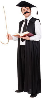 Unbranded Fancy Dress - Adult Teacher` Gown and Hat