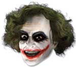 Unbranded Fancy Dress - Adult The Joker Vinyl Mask with Hair