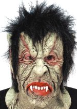 Unbranded Fancy Dress - Adult Vampire Mask With Hair