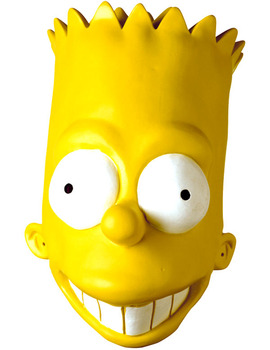 Unbranded Fancy Dress - Bart Simpson Vinyl Oversized Mask