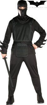 Unbranded Fancy Dress - Batman Begins Ninja Costume