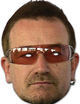 Unbranded Fancy Dress - Bono Cardboard Mask