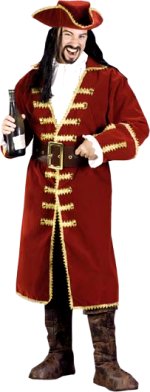 Unbranded Fancy Dress - Captain Blackheart Adult Pirate Costume