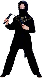Unbranded Fancy Dress - Child Black Ninja Costume Small