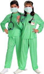 Fancy Dress - Child ER Doctor Costume Age 3-4