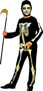 Unbranded Fancy Dress - Child Hooded Skeleton Costume Age 3-4