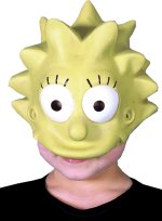 Unbranded Fancy Dress - Lisa Simpson Child Vinyl Half Cap