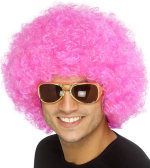 Unbranded Fancy Dress - Pop/Afro/Clown Wig PINK