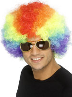 Unbranded Fancy Dress - Pop /Afro /Clown Wig Rainbow