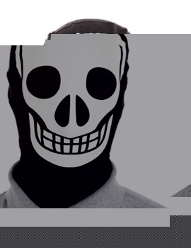 Unbranded Fancy Dress - Skeleton Morph Mask