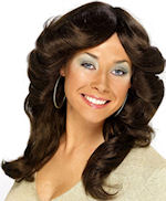 Unbranded Fancy Dress Costumes - 70s Flick Wig BROWN