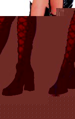 Unbranded Fancy Dress Costumes - Black Laced Thigh Boot Tops