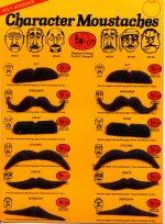 Unbranded Fancy Dress Costumes - Character Taches (Card of 12) Black Colour