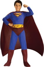 Includes jumpsuit, cape and molded belt.