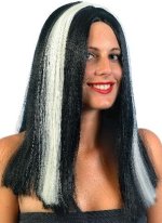 Fancy Dress Costumes - Glow-In-Dark Vampira Wig