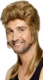 Unbranded Fancy Dress Costumes - Mullet Wig Honey Blonde