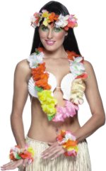 Fancy Dress Costumes - MULTI COLOUR Leis Set