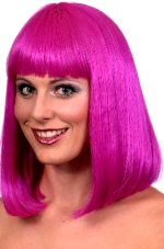 Fancy Dress Costumes - Neon Party Wig FUSHIA