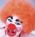 Fancy Dress Costumes - ORANGE Deluxe Afro Clown Wig